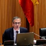 El gobernador del Banco de España, Pablo Hernández de Cos, comparece en la Comisión de Presupuestos