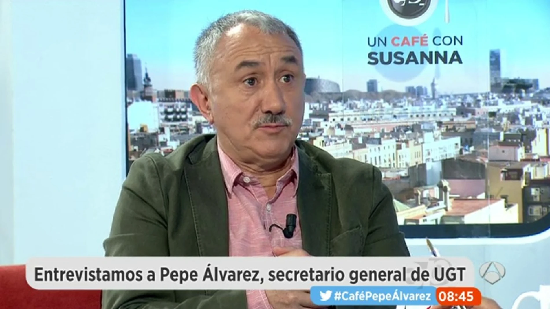 Imagen de archivo de Pepe Álvarez durante una intervención en en Antena3