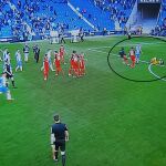 Locura en el Espanyol-Sevilla (0-1): "pelea", dos expulsados y el tuit borrado por el portero Juan Soriano