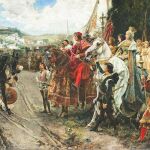 «La Rendición de Granada», de Francisco Pradilla, un cuadro de 1882, recreaba este suceso. Hoy está en el Palacio del Senado