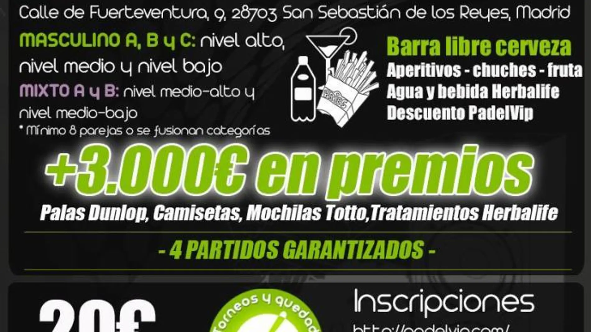 Cartel del torneo