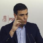 El secretario general del PSOE, Pedro Sánchez.