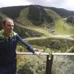 Alejandro Valverde en Andorra, después de la rueda de prensa que ha ofrecido en el primer día de descanso de la Vuelta Ciclista a España