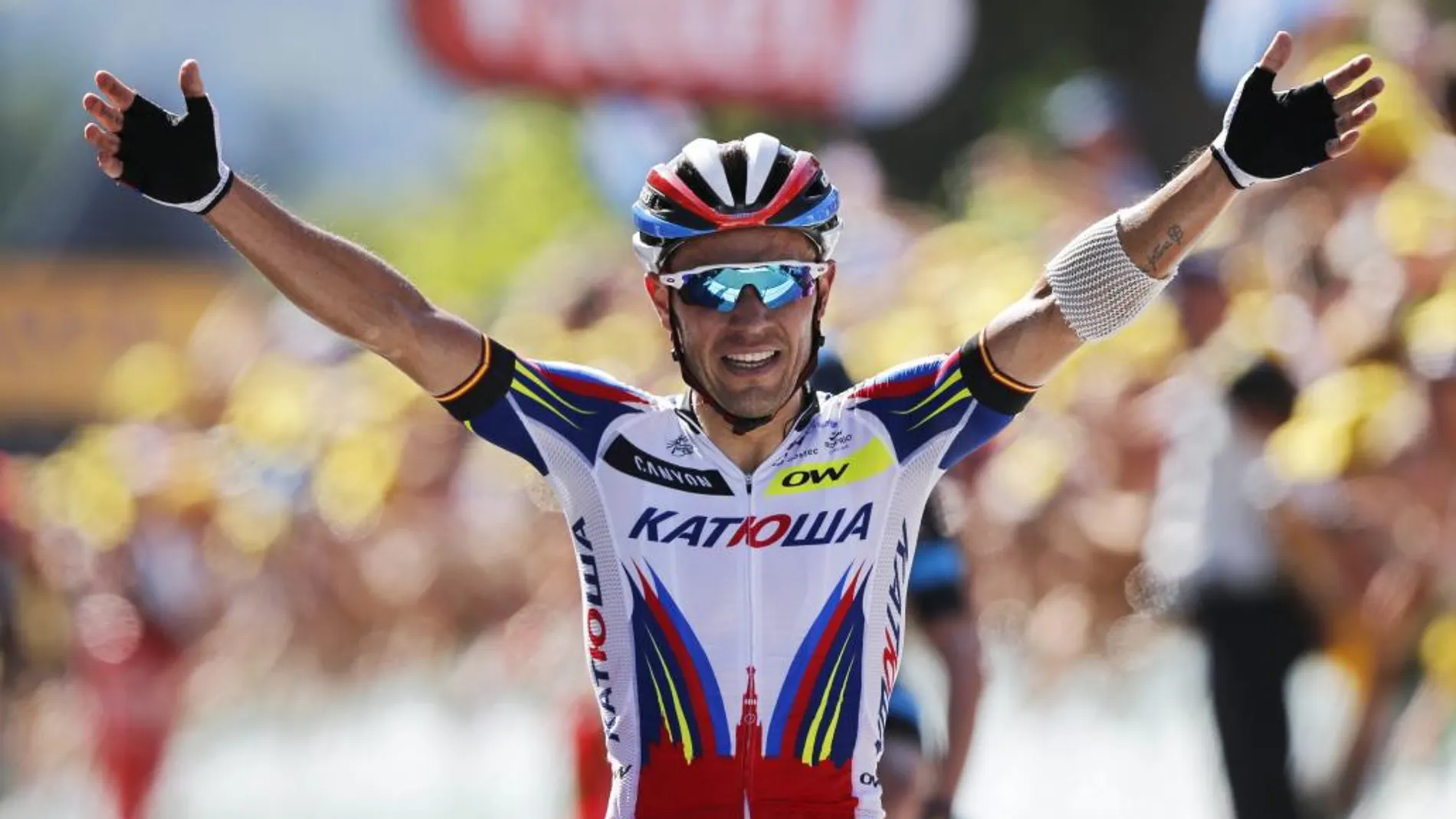 El ciclista español Joaquín "Purito"Rodríguez, hace un año