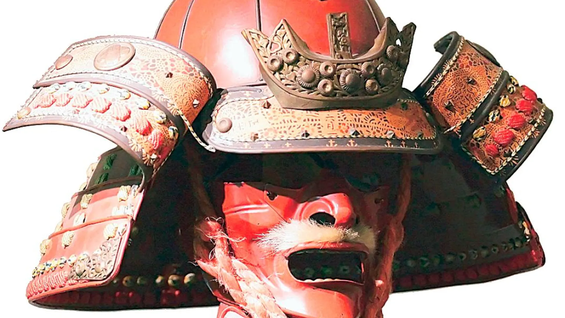 El clásico casco de los samuráis