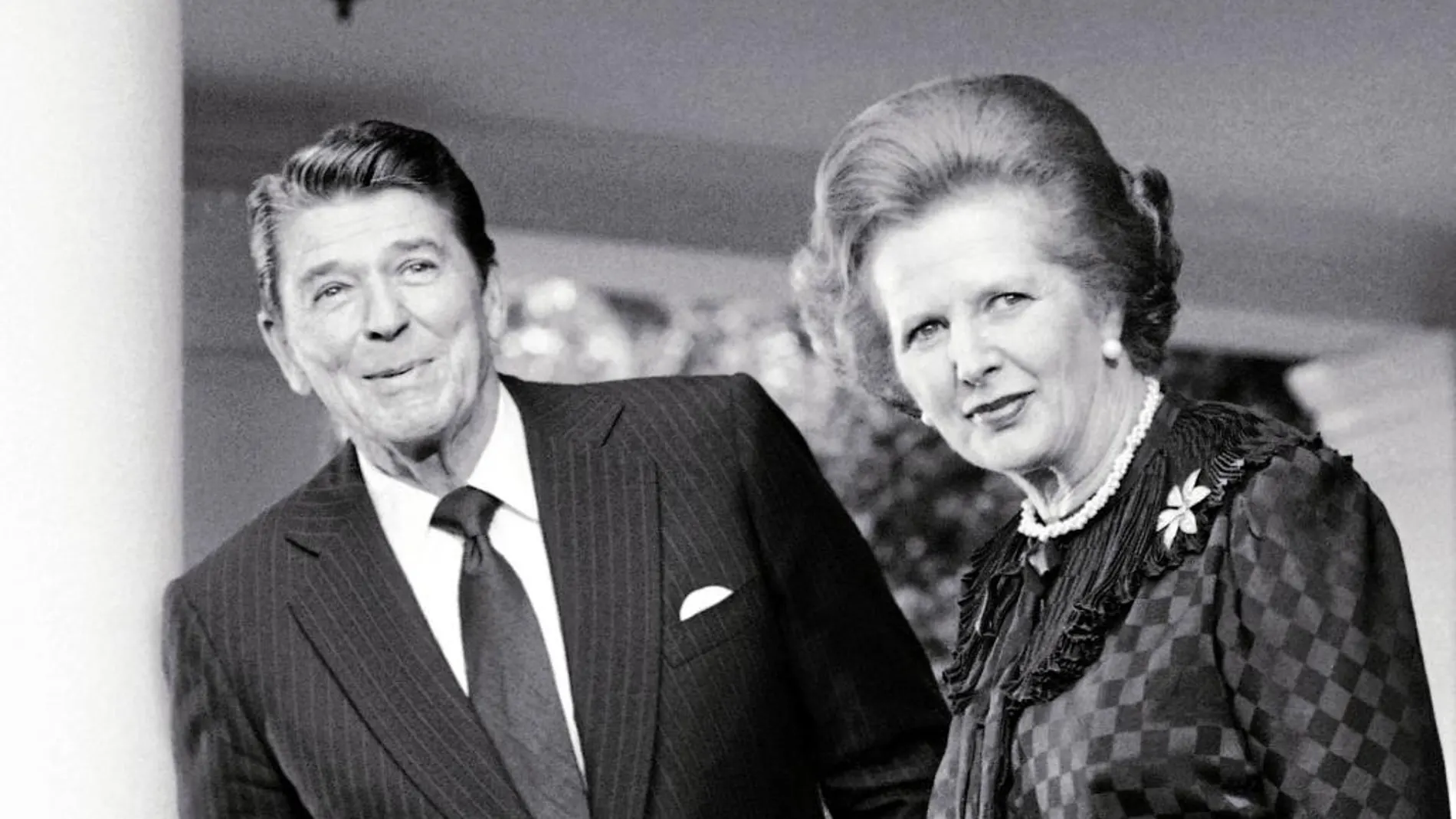 Socios: 1982 Ronald Reagan y Thatcher en EE UU
