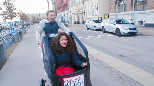 Luis Canut y Patricia Pérez durante un paseo por Copenhague