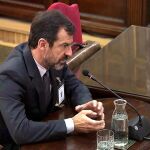 El comisario de los Mossos d'Esquadra Ferran López, durante una nueva sesión del juicio a la cúpula del "procés", este miércoles