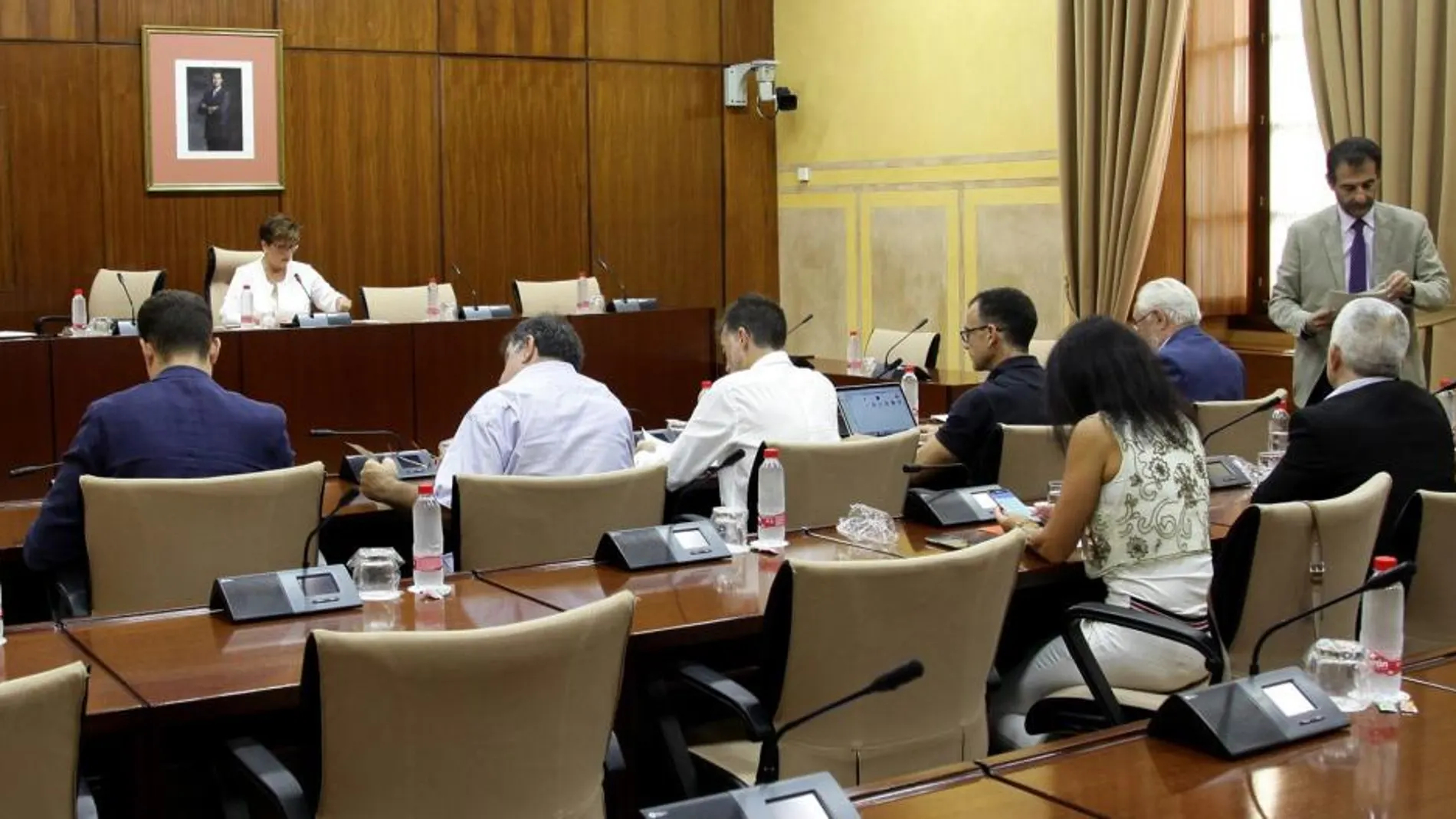 Un momento de la reunión de la comisión de investigación del Parlamento sobre la Faffe (Foto: Ep)