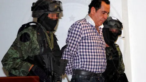 Héctor Beltrán Leyva, en el momento de su detención en 2014/EFE