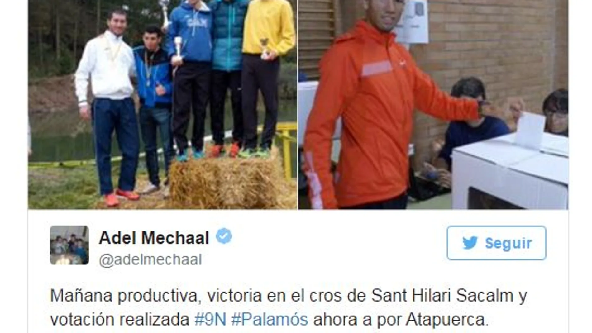Mechaal, el independentista catalán de origen marroquí, «orgulloso de vestir la camiseta de España»