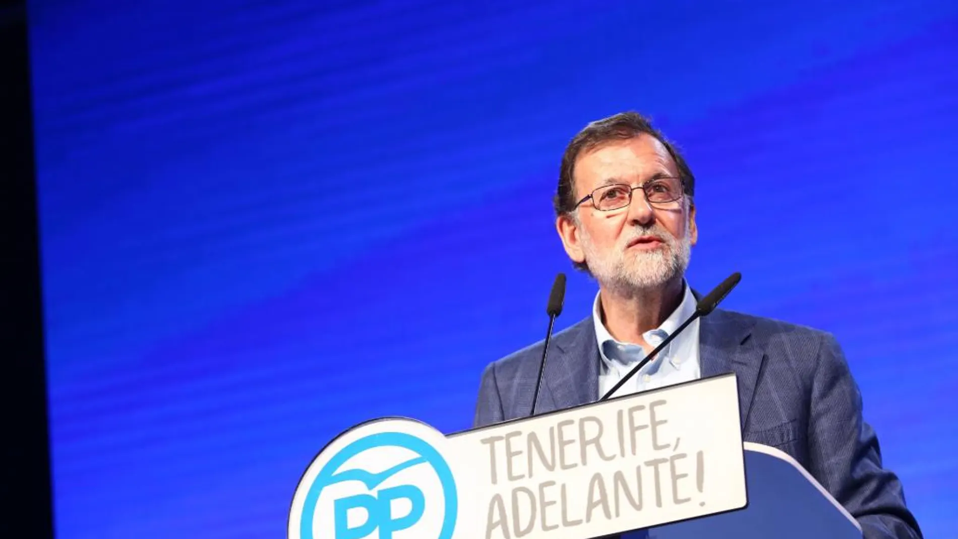 Mariano Rajoy, durante su intervención en Tenerife