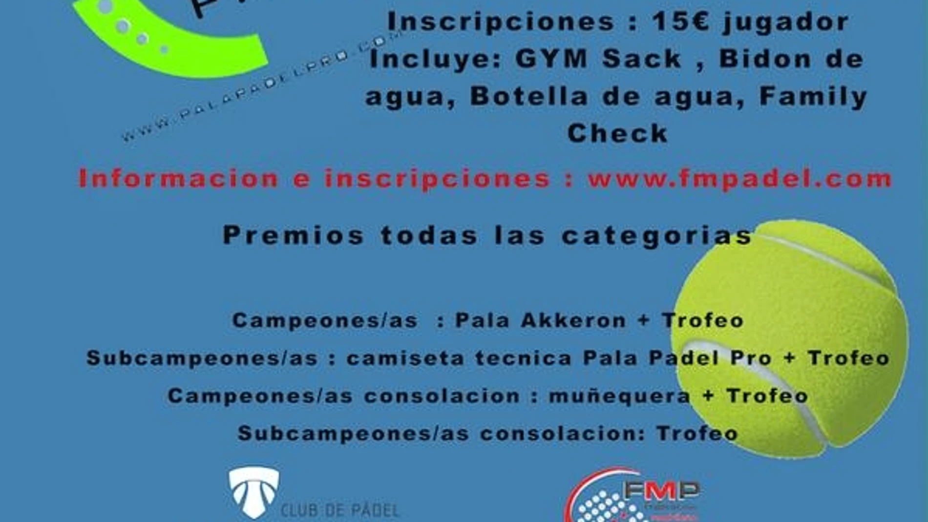 Cartel del torneo