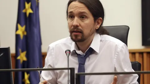 El secretario general de Podemos, Pablo Iglesias