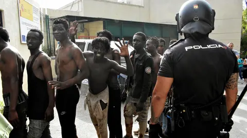 Salto a la Valla de Ceuta el pasado 22 de agosto