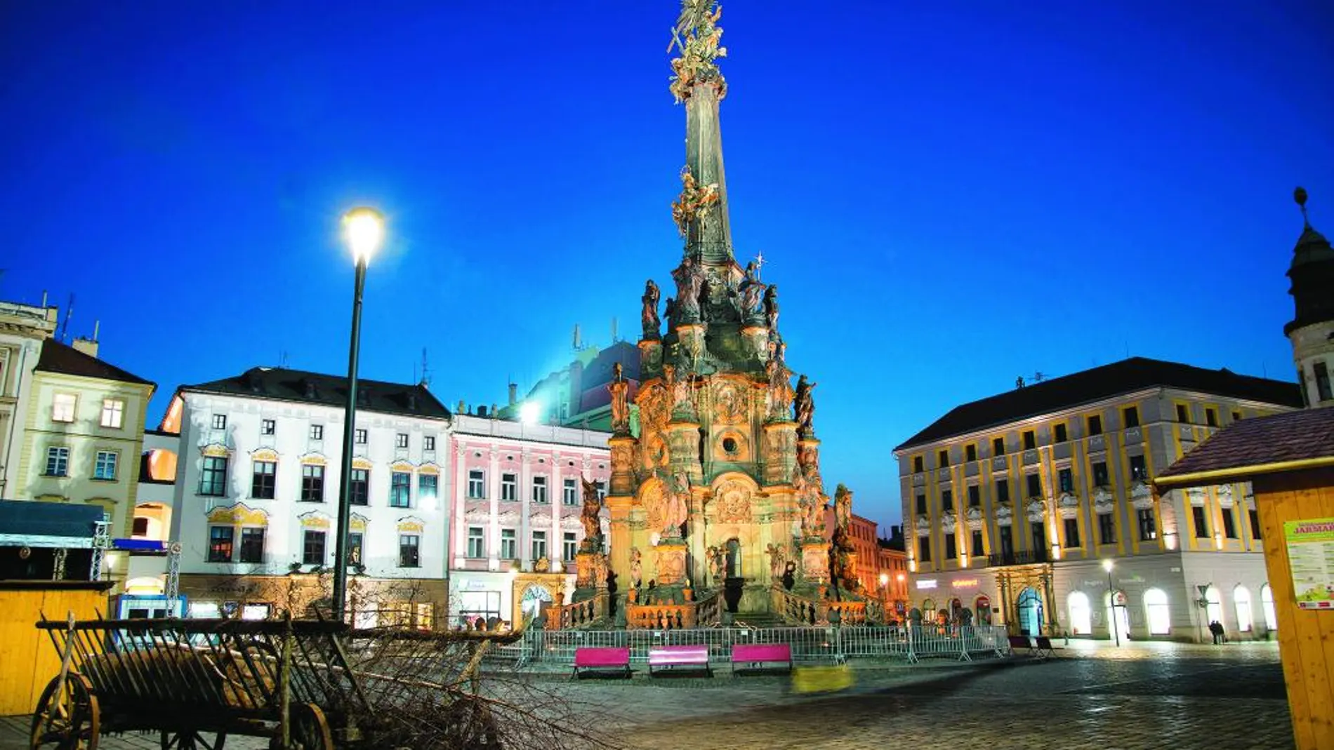 La columnata de la Santísima Trinidad es el orgullo de la ciudad de Olomouc.