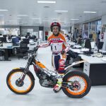 Toni Bou durante su visita a la redacción de LA RAZÓN