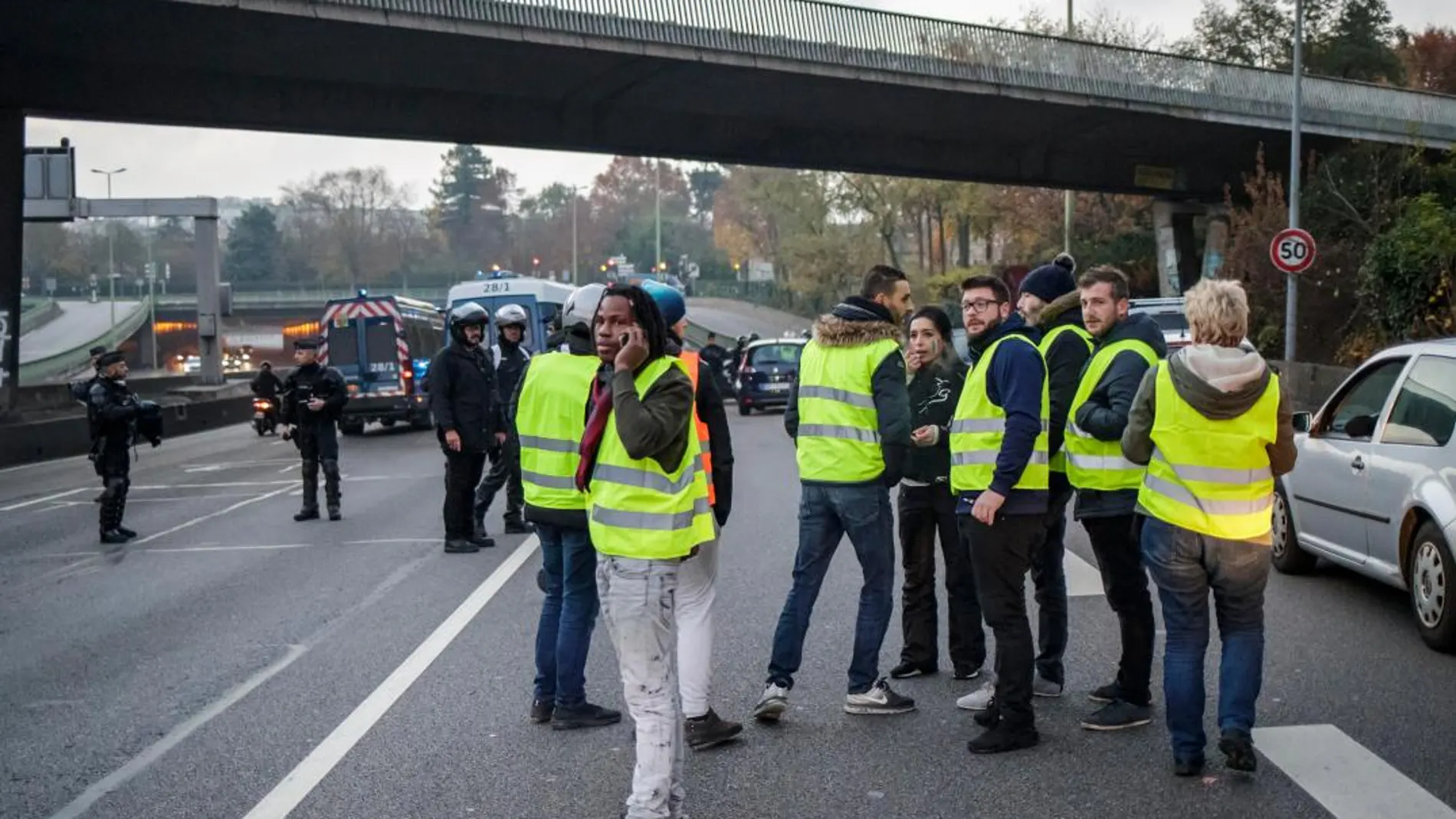 Protestas por el precio del combustible en Francia