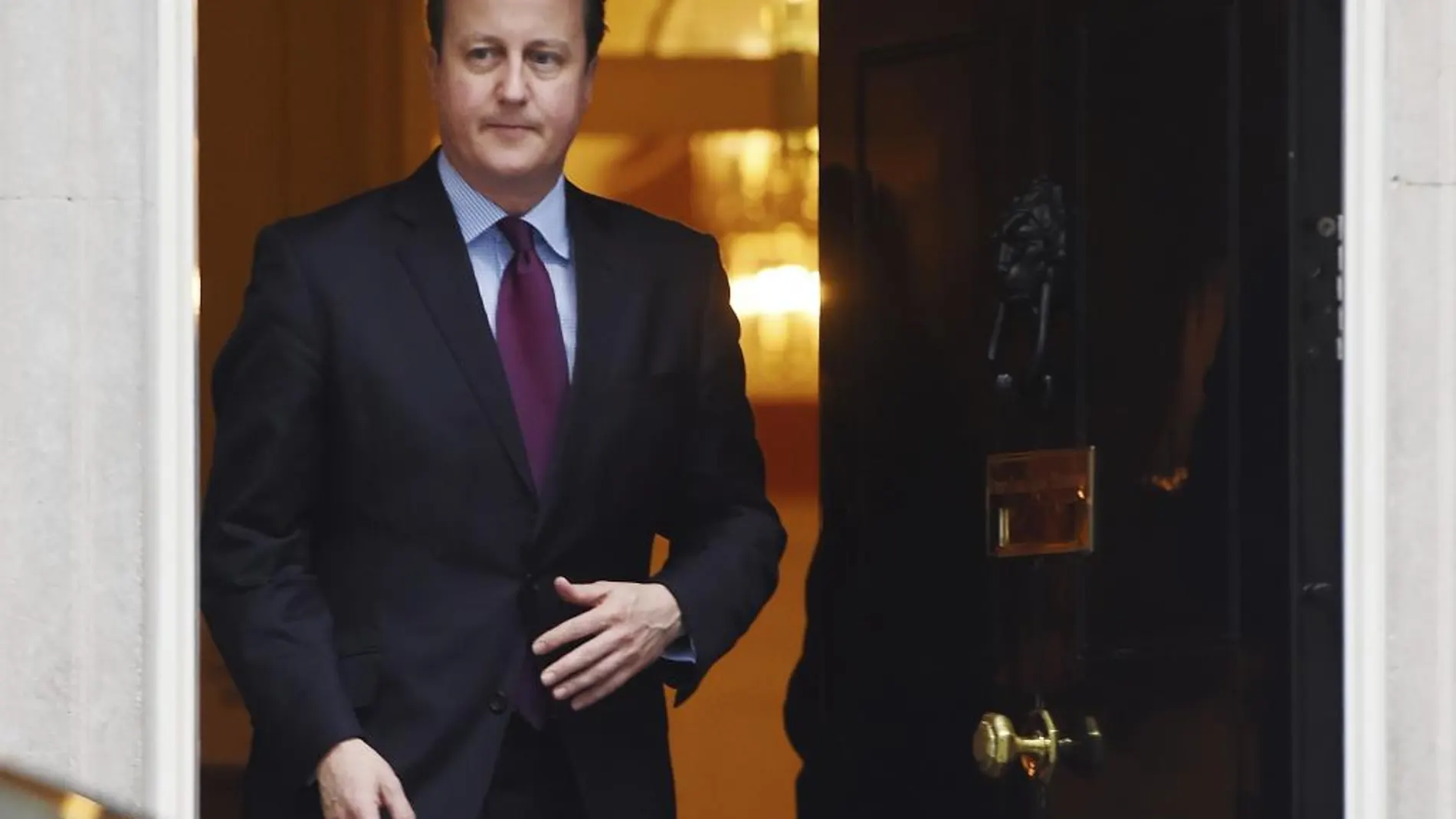 El primer ministro británico, David Cameron, en Downing Street.