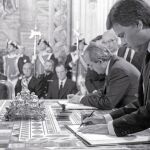 El 12 de junio de 1985, Jacques Delors, y Felipe González firmaban la adhesión de España a las Comunidades Europeas