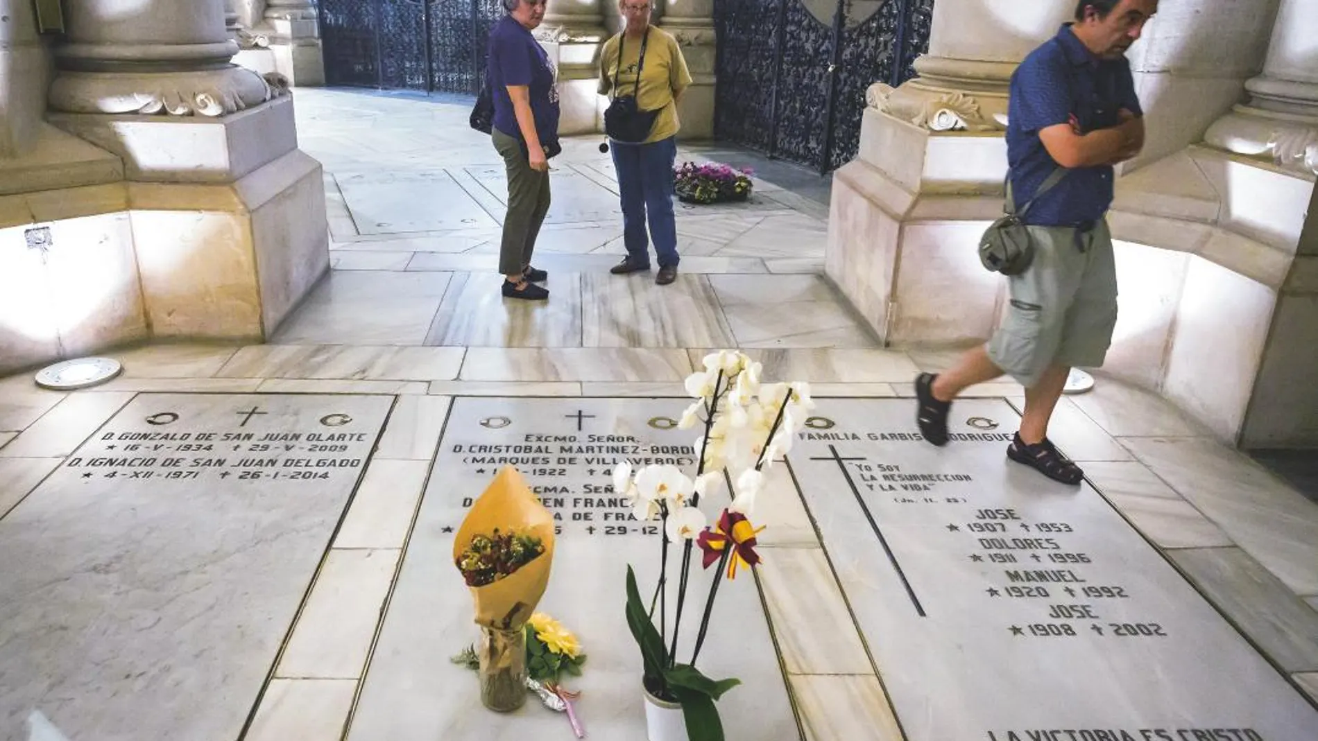 Espacio de la cripta de la catedral de la Almudena en el que la familia Franco tiene un derecho de inhumación perpetua, según aseguran en su escrito de alegaciones
