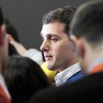 Albert Rivera, ayer, reunió al Consejo General de su partido, que ratificó por unanimidad el acuerdo de Gobierno con el PSOE
