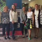 Siete de las mujeres empresarias que han puesto en marcha esta Asociación, entre ellas Vanesa Ezquerra, presidenta, y Amaya Rodríguez, vicepresidenta