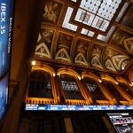 Paneles informativos de la Bolsa de Madrid