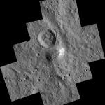 Mosaico de imágenes en el que se puede ver la misteriosa montaña de Ceres