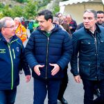 Juanma Moreno en su visita al operativo de salvamento de Julen / Foto: Efe