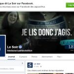 Página de Le Soir en Facebook