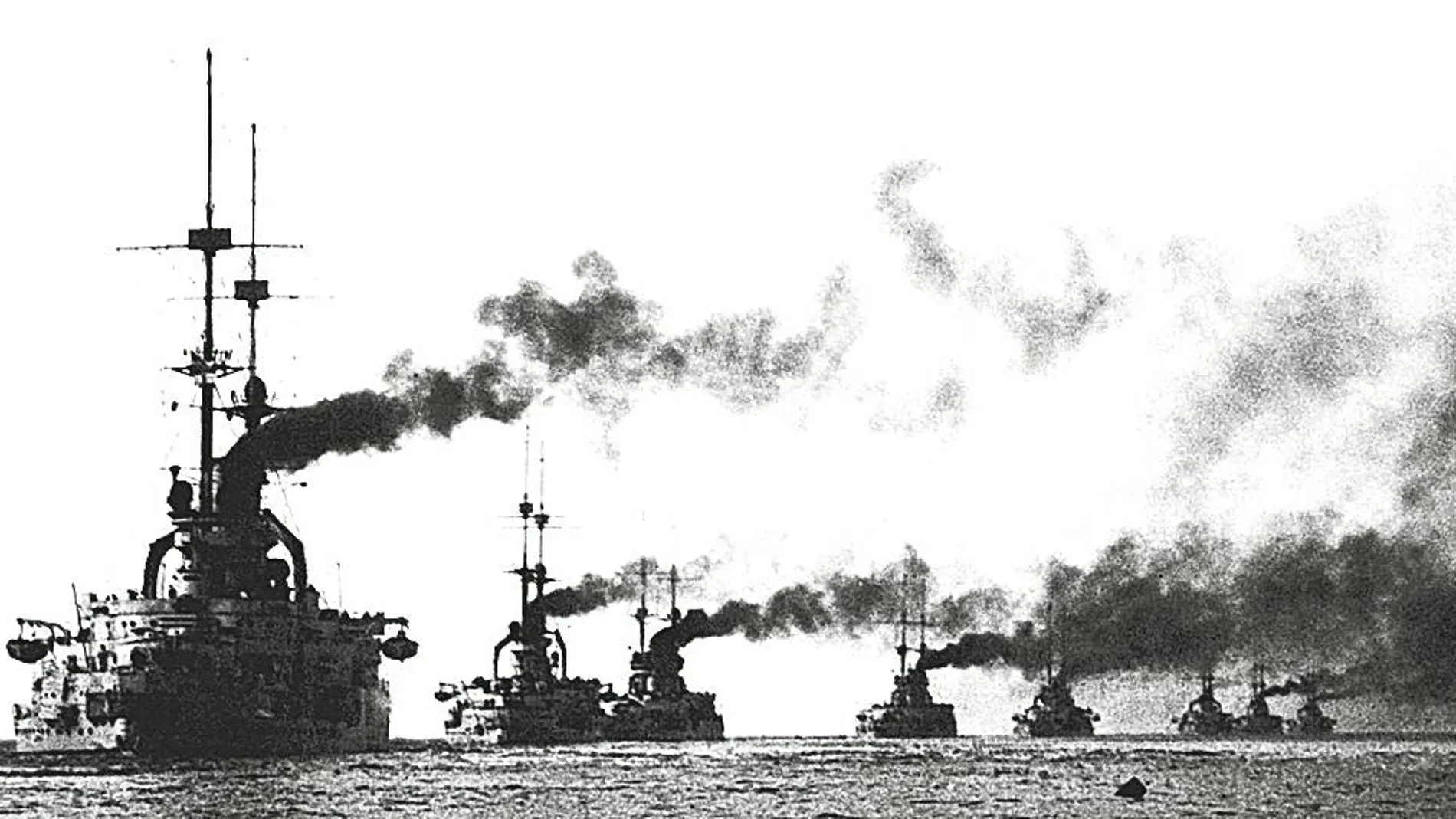 2º escuadrón de combate de la flota alemana, compuesto por ocho acorazados «predreadnought»