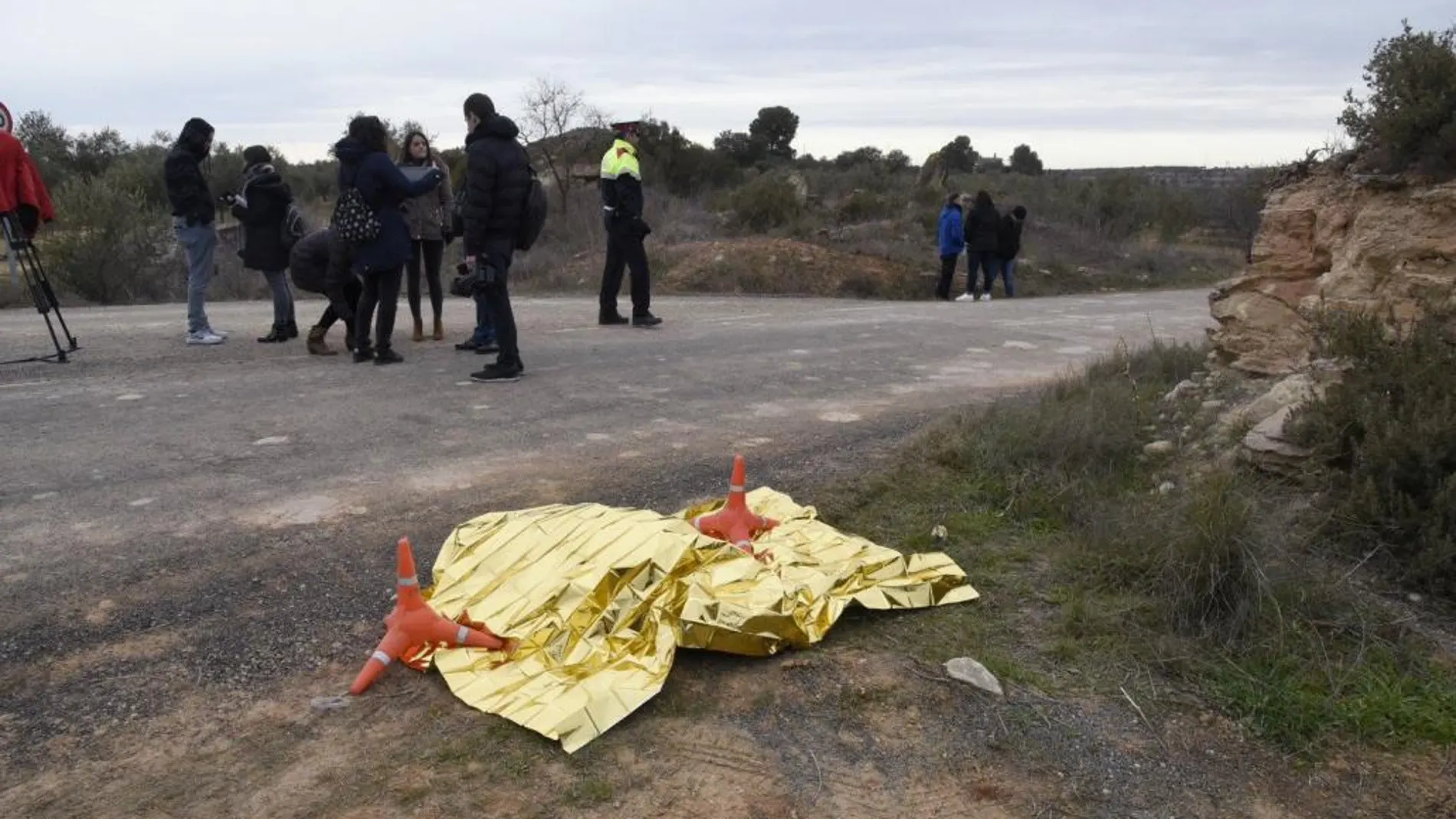 Cuerpo sin vida de uno de los dos agentes rurales que, presuntamente, ha matado un cazador en Aspa (Lérida).