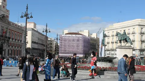 La Policía Nacional ha detenido a dos mujeres que, disfrazadas del personaje animado Minnie Mouse