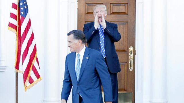 Romney tras su encuentro de ayer con Donald Trump