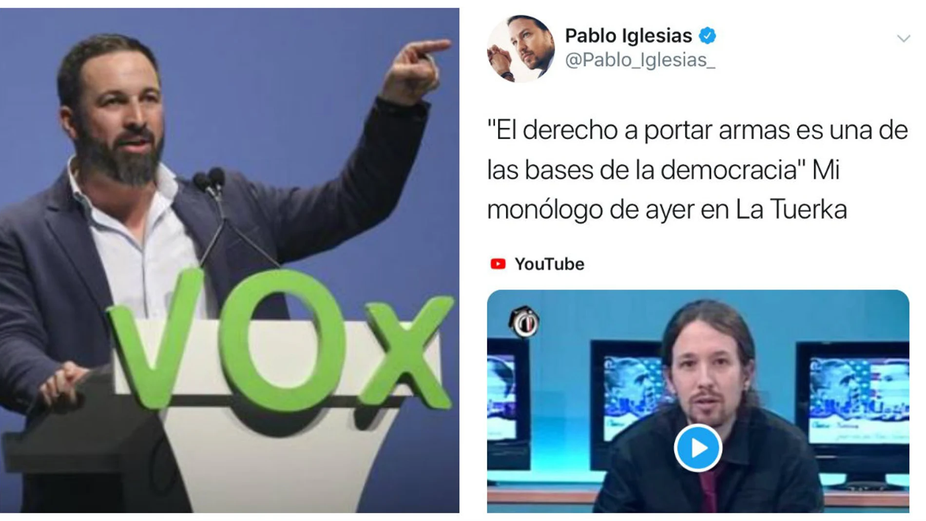 Santiago Abascal y Pablo Iglesias