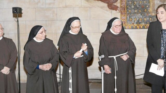 Las monjas clarisas piden a Colau que mantenga el compromiso del Ayuntamiento para restaurar el monasterio