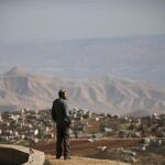 Un colono judío en la zona de Cisjordania