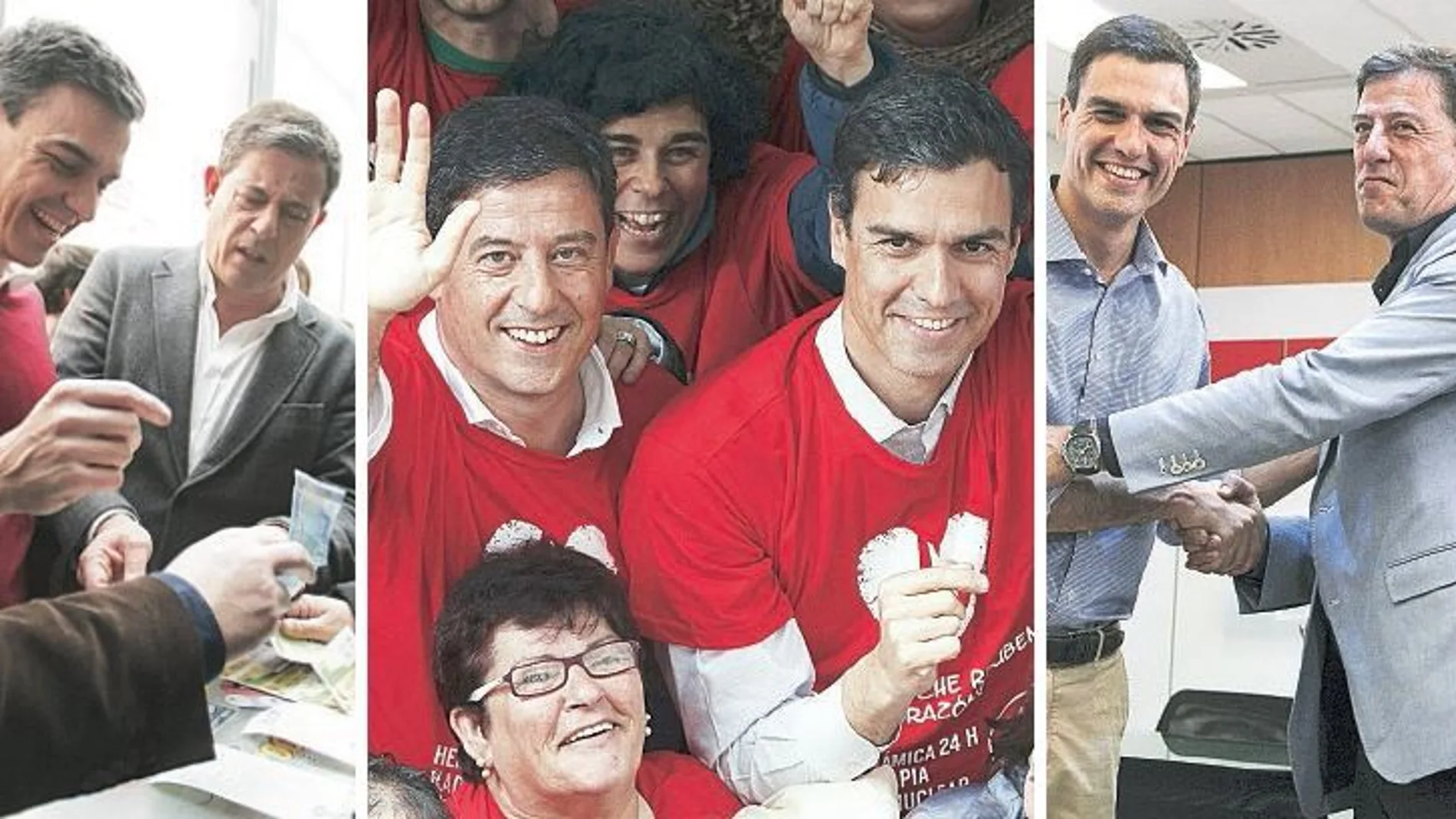 Con la bendición de Sánchez. El líder del PSOE se negó ayer a retirar la confianza en su «amigo» Besteiro pese a los graves delitos que se le imputan