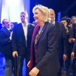 Marine Le Pen, French National Front (FN) political party leader and candidate for French 2017 presidential election, arrives to attend the 2-day FN political rally to launch the presidential campaign in Lyon, France, February 4, 2017. REUTERS/Emmanuel Foudrot