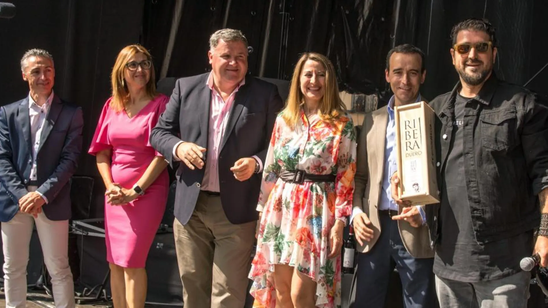 El nuevo embajador de la vendimia 2018, el cantante Antonio Orozco, en la II Gran Fiesta de la Vendimia de Ribera de Duero