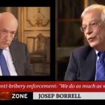 Josep Borrell durante la entrevista