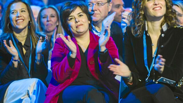 La ex vicepresidenta del Gobierno, Soraya Sáenz de Santamaría, presente en el día de ayer