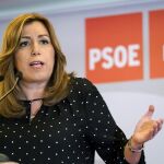 La presidenta de la Junta de Andalucía y candidata a secretaria general del PSOE, Susana Díaz