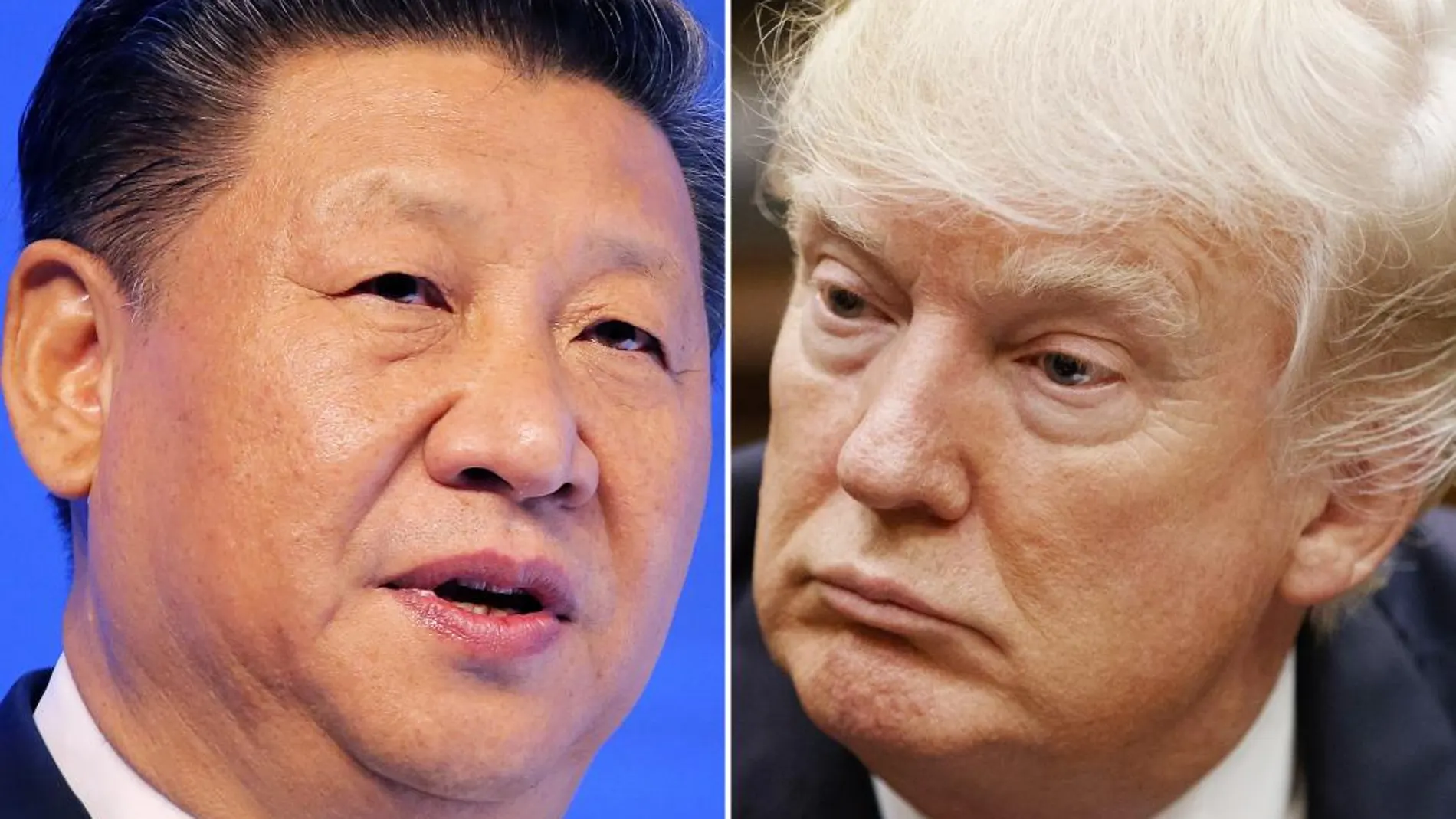 El presidente chino, Xi Jinping, y el presidente estadounidense, Donald Trump