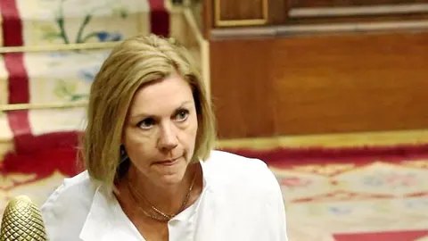 María Dolores de Cospedal, en el Congreso de los Diputados / Foto: Cristina Bejarano