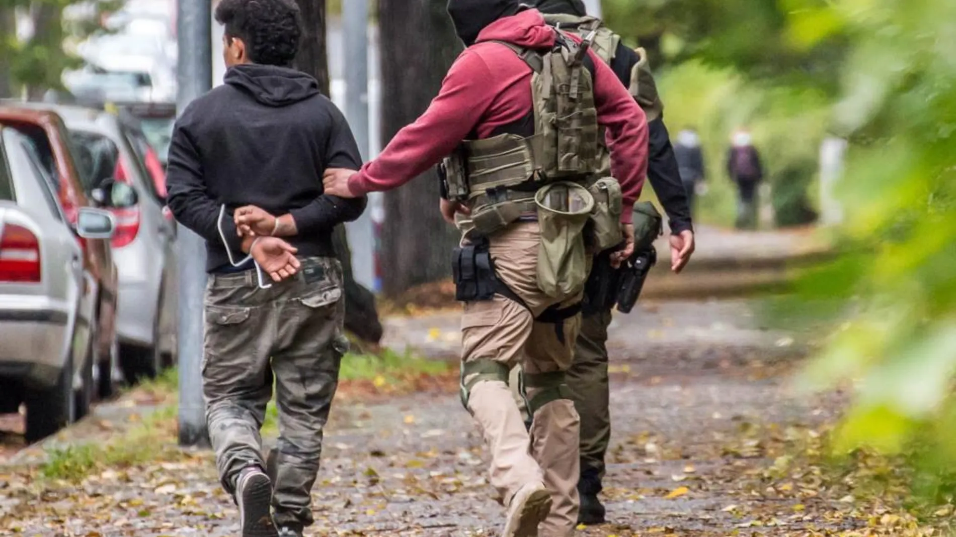 Imagen de uno de los detenidos