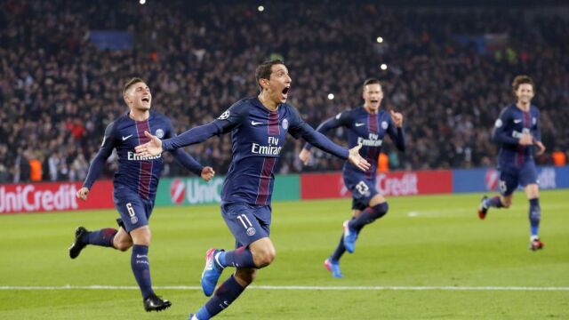Di Maria celebra uno de sus goles