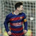 El delantero del FC Barcelona Leo Messi
