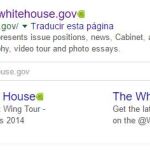 La Casa Blanca, en el buscador de Google